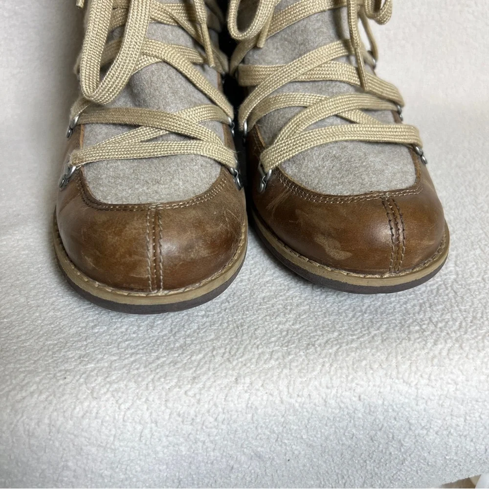 Merrell Shiloh II Brown Leather Boots Women’s 10 Casual Ankle Boots Lace Up